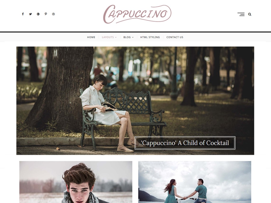 Best Free WordPress Blog Themes 2019 Cappuccino