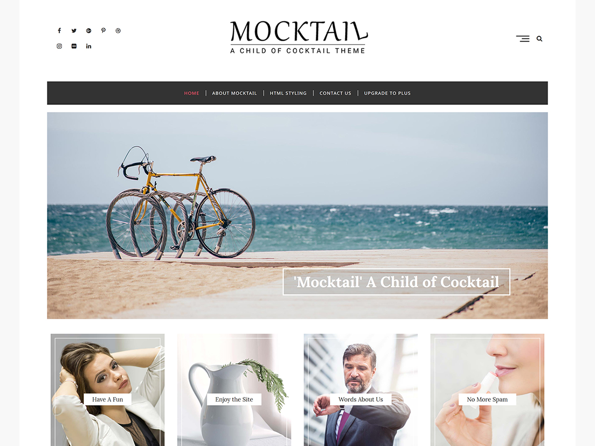 Best Free WordPress Blog Themes 2019 Mocktail