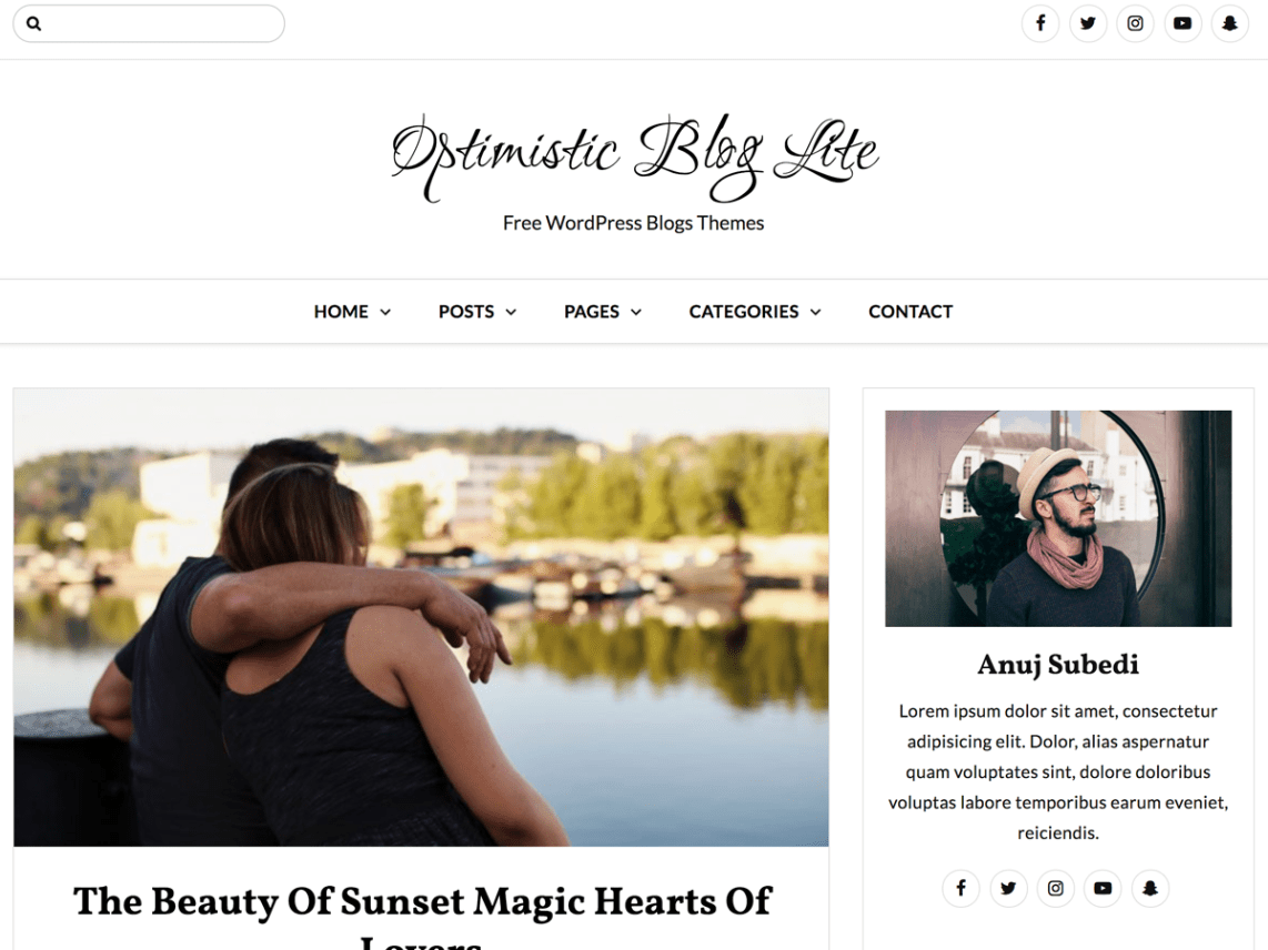 Optimistic Blog Lite Optimistic Blog Lite
