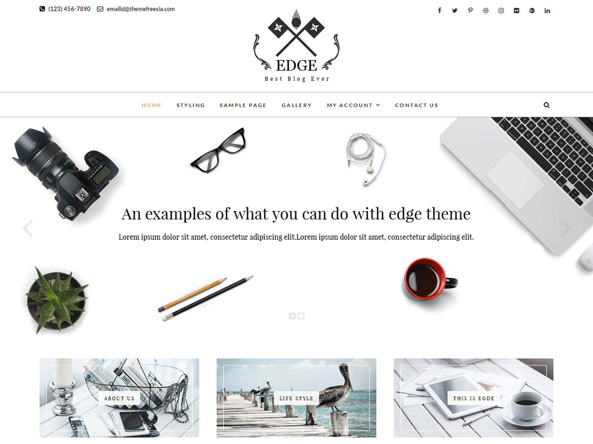 Best Free WordPress Blog Themes 2018 Edge